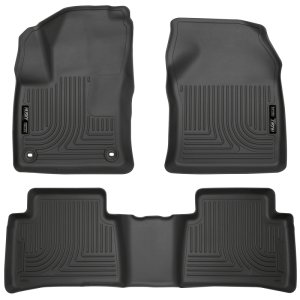 Toyota Prius Floor Liners - Front & 2nd Seat - Husky Liners - Weatherbeater - Black - 2016